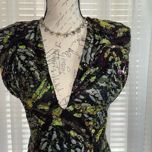 Zara Multicolor Limited Edition Sequin Mini Dress - Picture 2 of 10